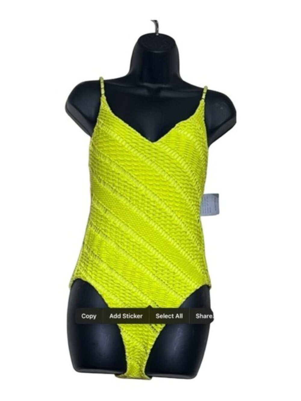 NWT SEAFOLLY Marrakesh V Neck One Piece SWIMSUIT Size US 8 Wild Lime - Picture 3 of 11